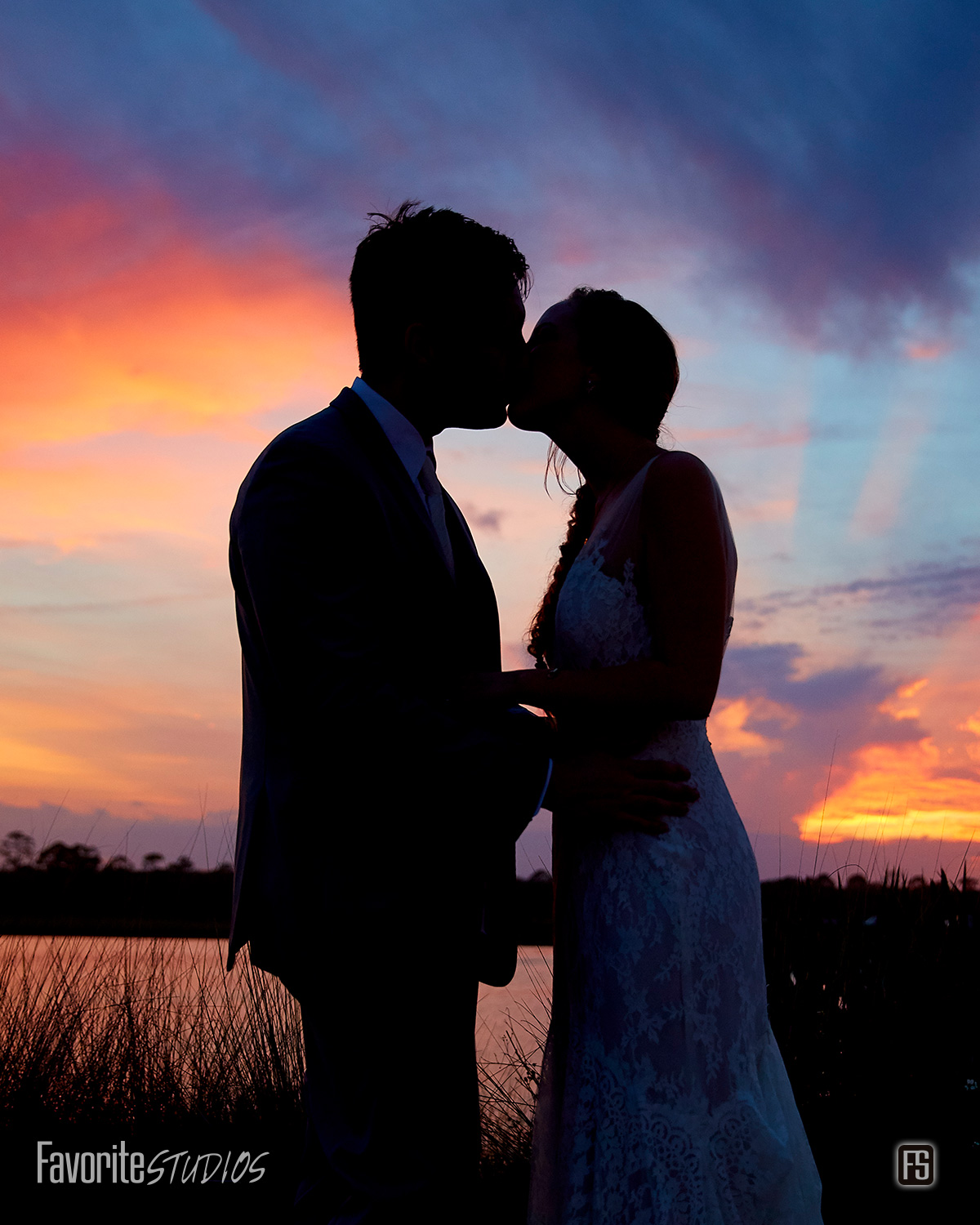 Sunset Silhouette of Couple